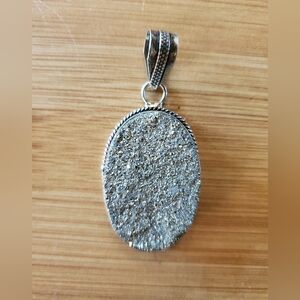 Silver Pyrite Pendant